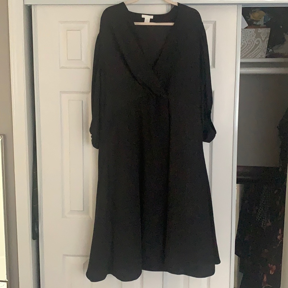 Black midi dress